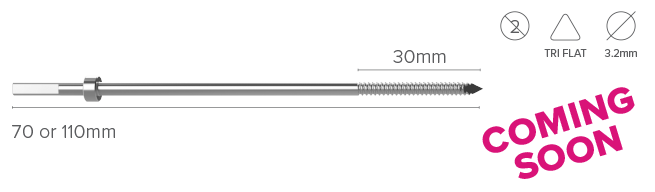 ENZTEC Single use trocar tip pins Feature Threaded Headed3